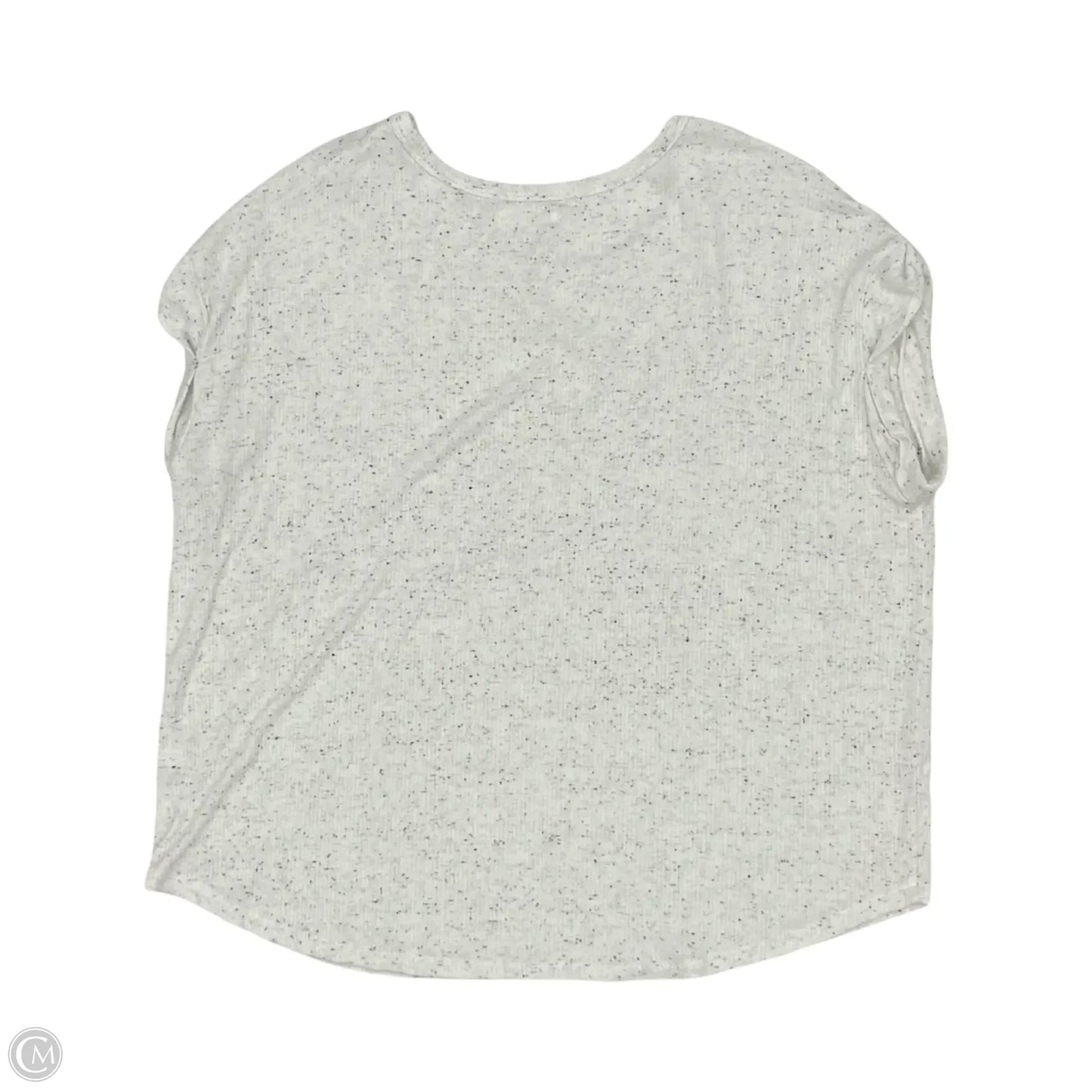 Top Short Sleeve By Maurices In Black & Cream, Size: 1x