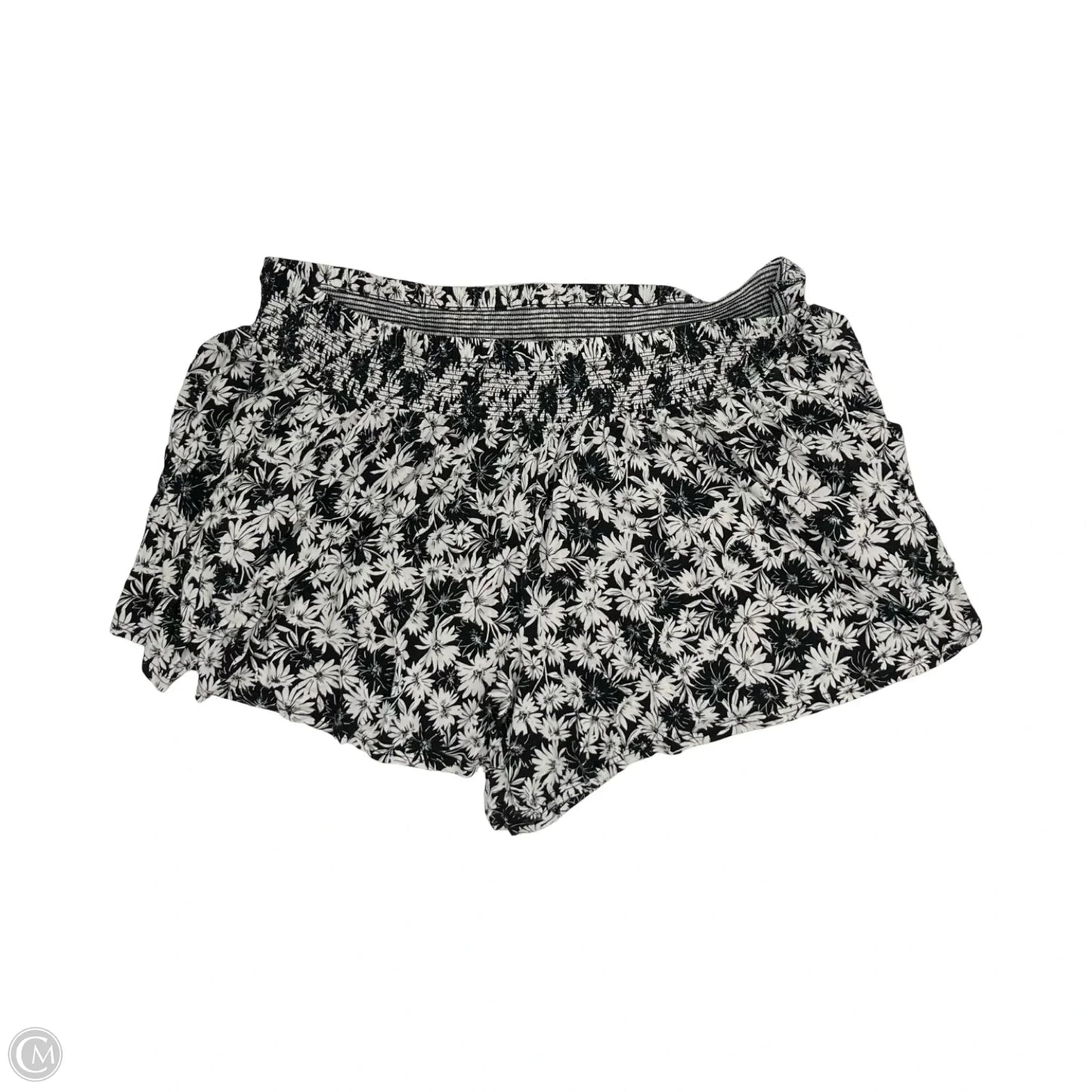 Shorts By Terra & Sky In Black & Cream, Size: 3x