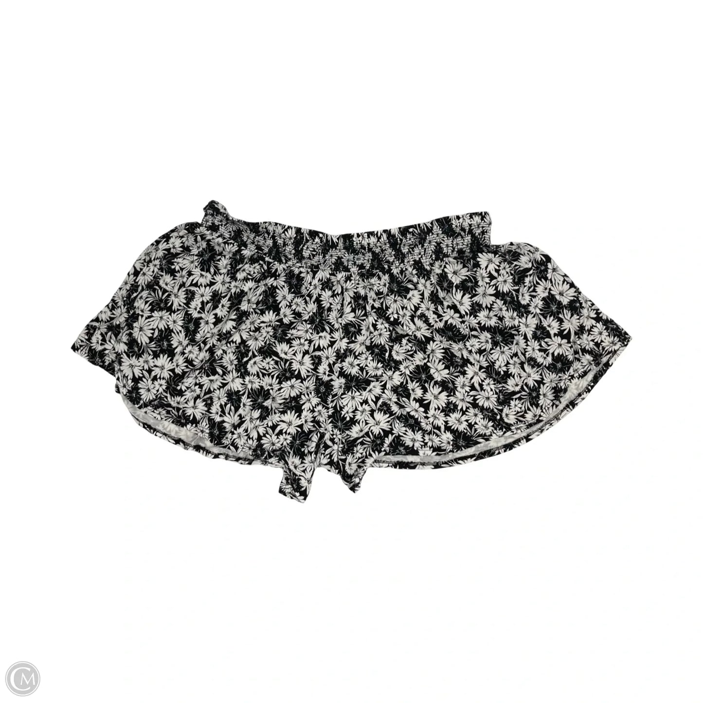 Shorts By Terra & Sky In Black & Cream, Size: 3x