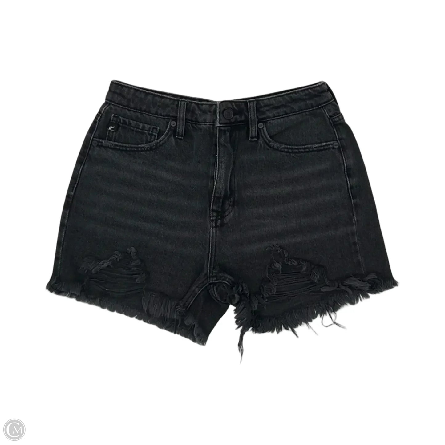 Shorts By Kancan In Black Denim, Size: 4