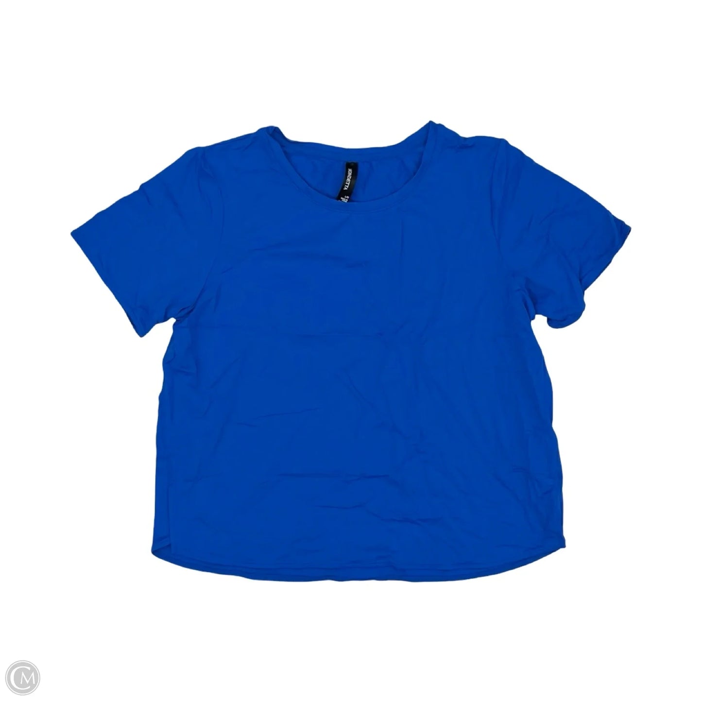 Athletic Top Short Sleeve By Mondetta In Blue, Size: L