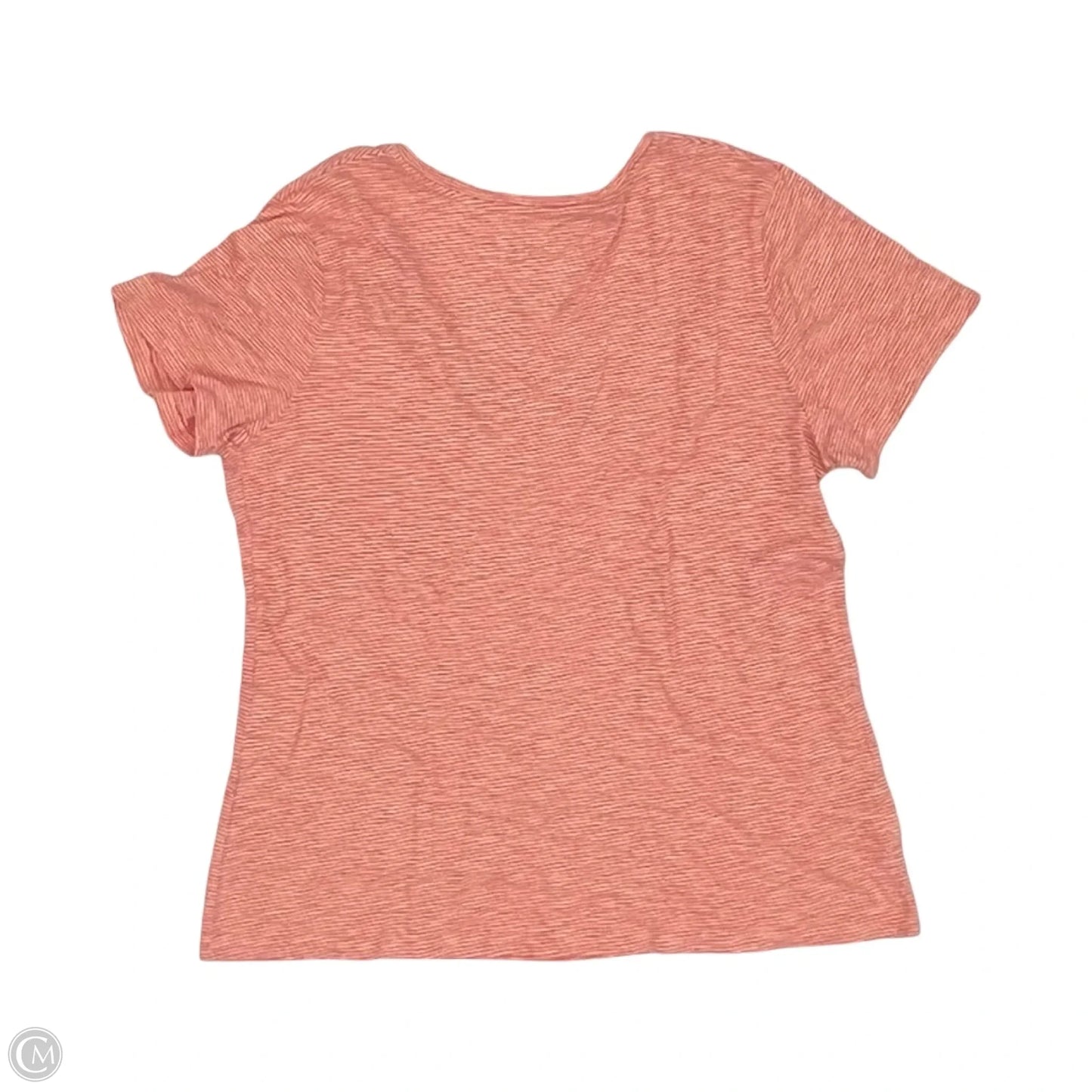 Top Short Sleeve By Time And Tru In Orange, Size: L