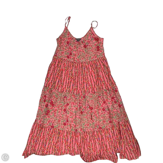 Dress Casual Midi By Chelsea And Theodore In Floral Print, Size: M