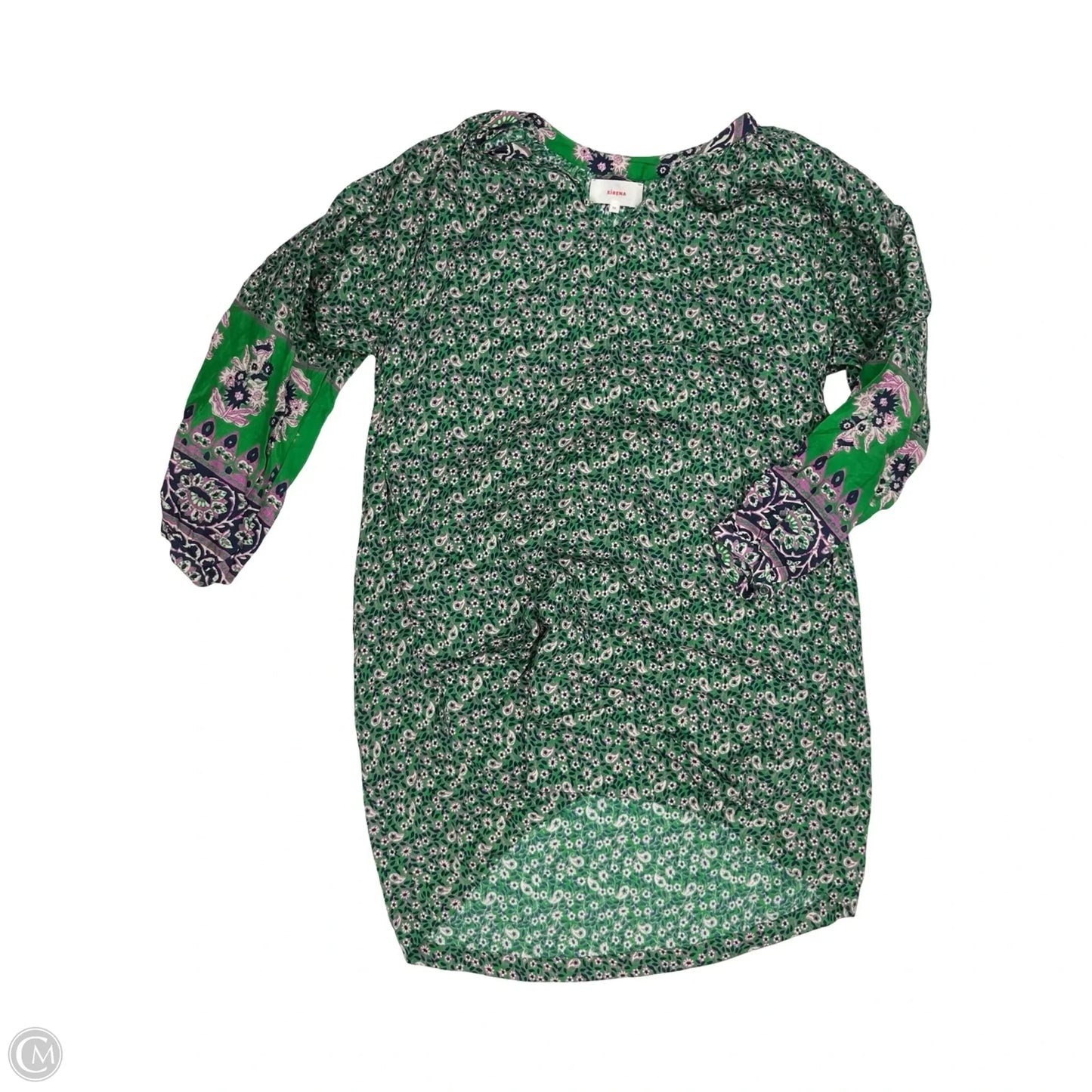 Dress Casual Short By Cma In Blue & Green, Size: Xs