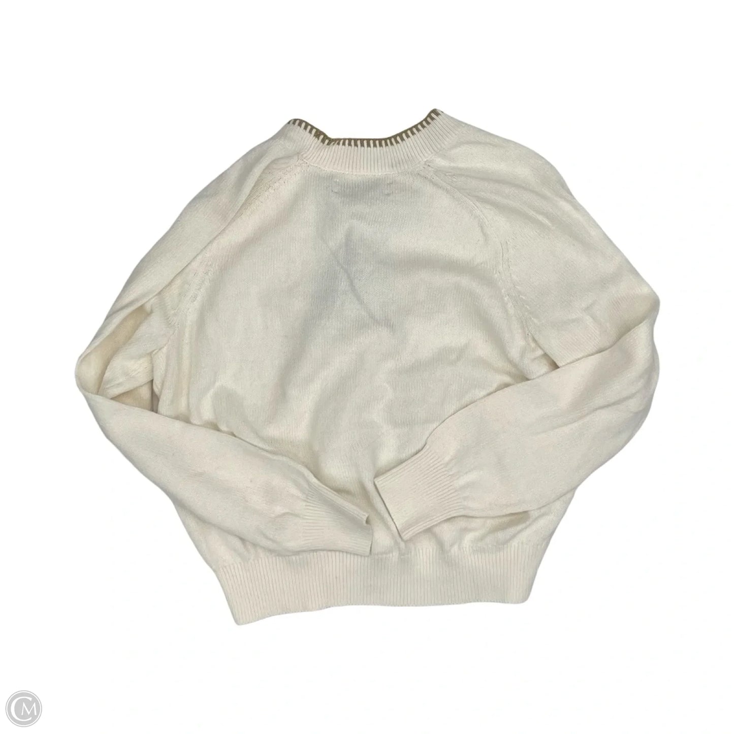 Sweater Cardigan By Loft In Cream, Size: Sp