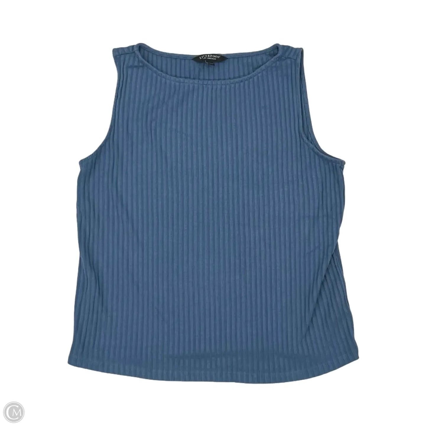 Top Sleeveless By Liverpool In Blue, Size: M