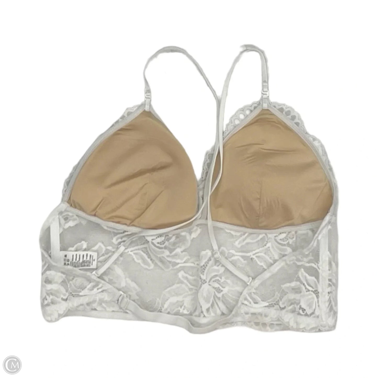 Bralette By Clothes Mentor In White, Size: Xl