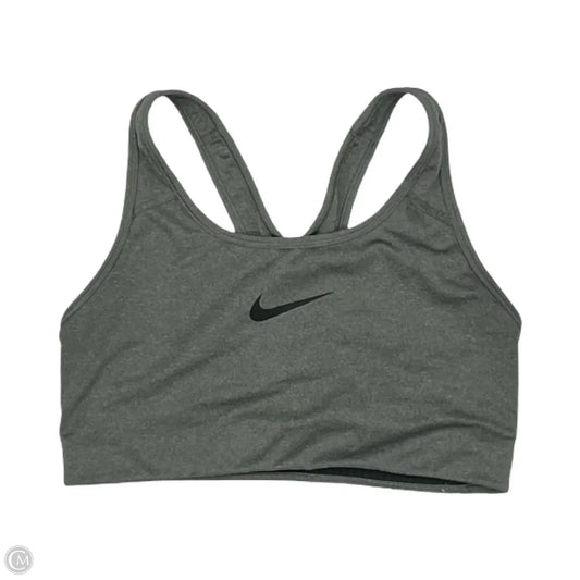 Athletic Bra By Nike In Grey, Size: M