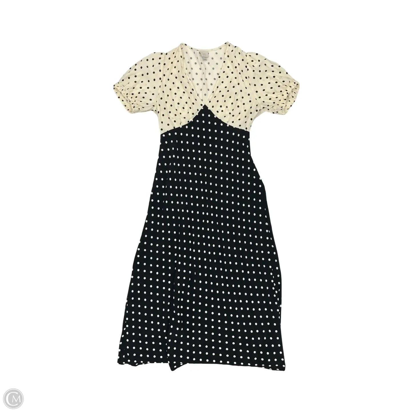 Dress Party Midi By A New Day In Polkadot Pattern, Size: M