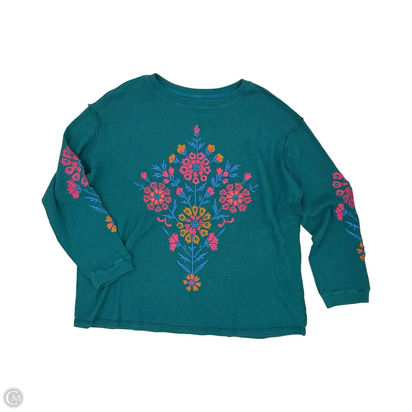 Top Long Sleeve By Natural Life In Floral Print, Size: S