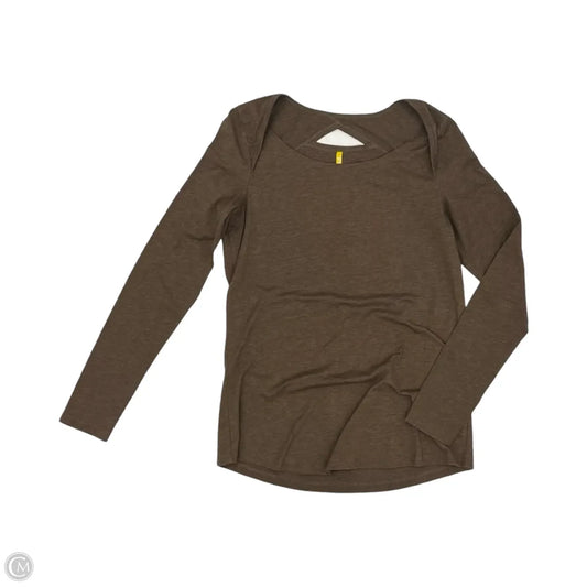 Athletic Top Long Sleeve Crewneck By Lole In Brown, Size: M