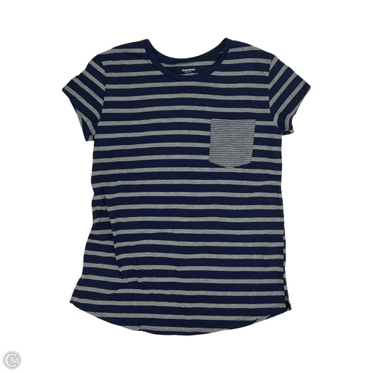Top Short Sleeve By Motherhood In Striped Pattern, Size: S