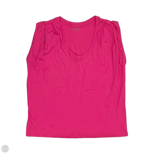 Top Short Sleeve By Loft In Pink, Size: L