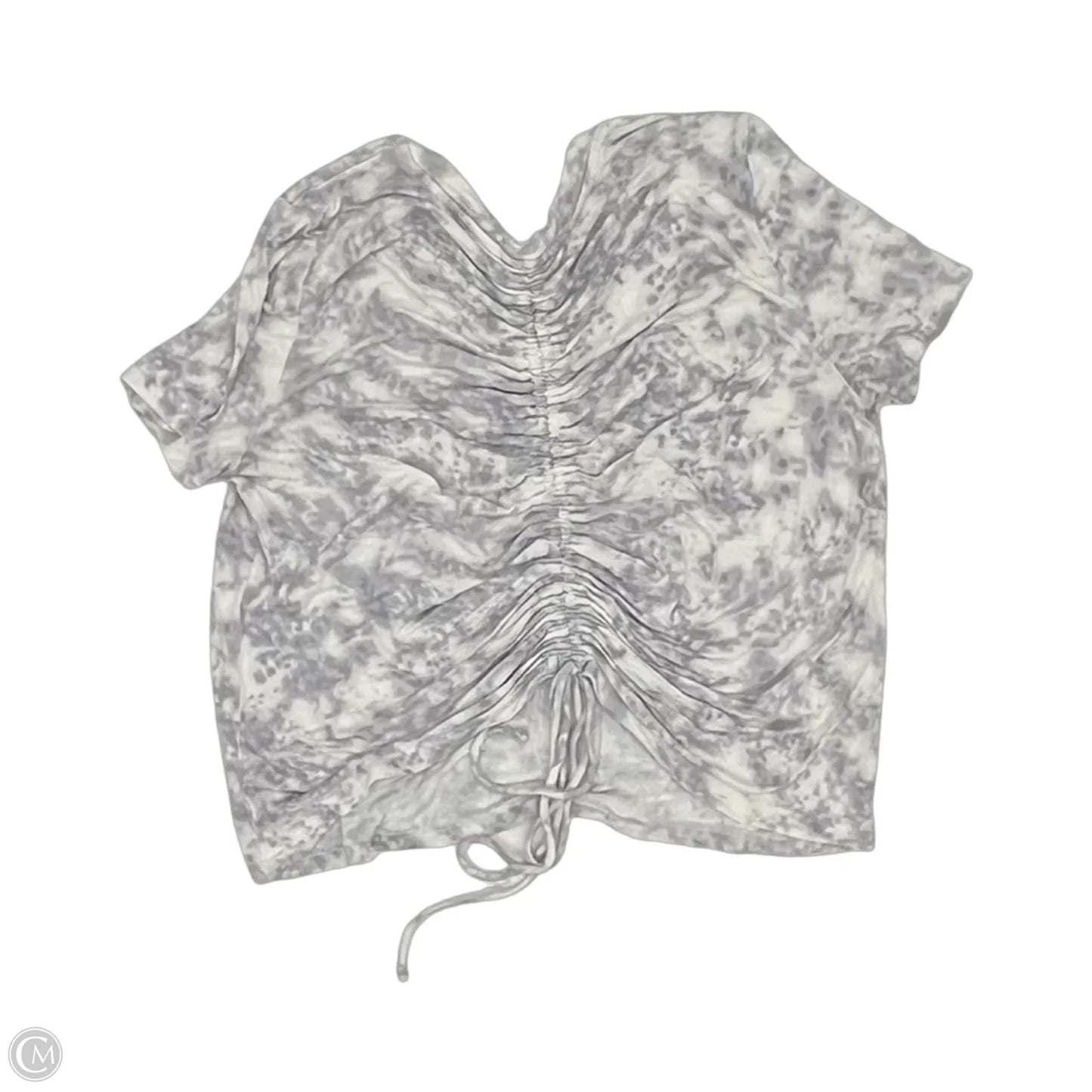 Top Short Sleeve By Lily White In Grey, Size: M