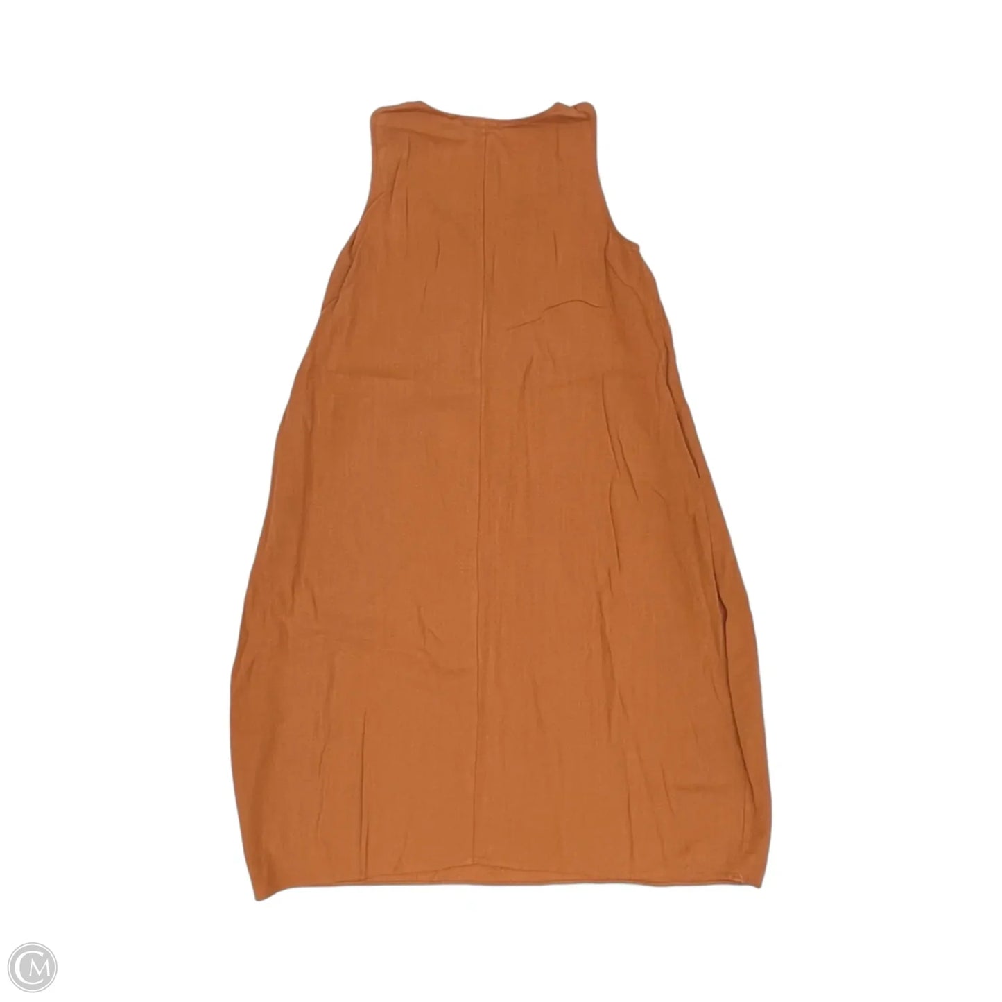 Dress Casual Midi By Cmf In Orange, Size: S