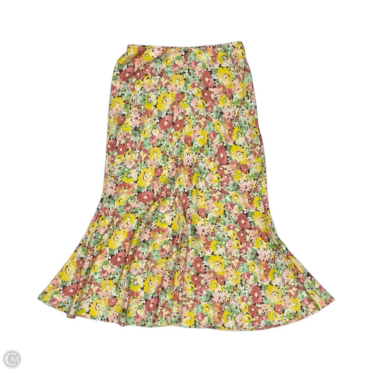Skirt Midi By J. Crew In Floral Print, Size: M
