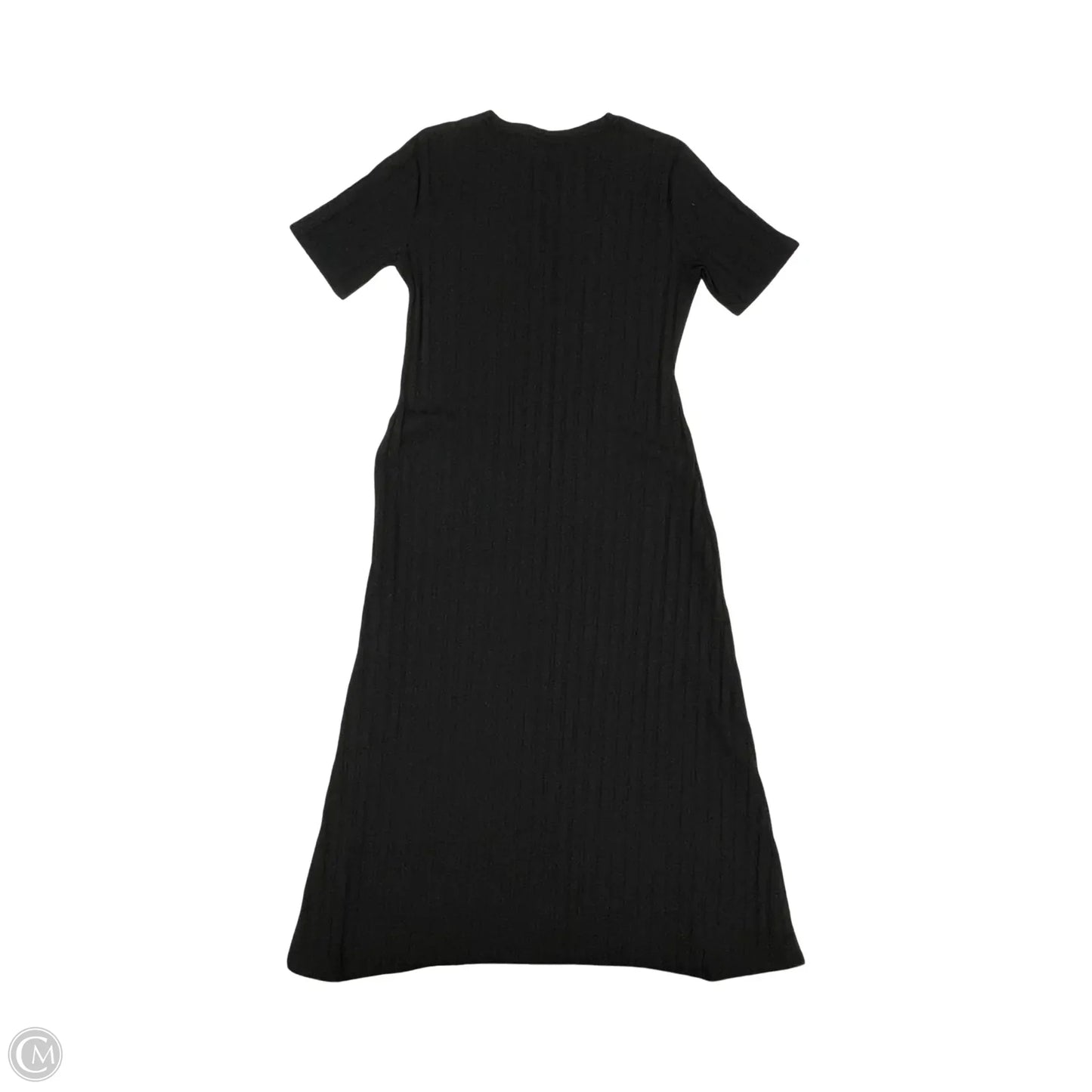 Dress Casual Midi By Zara In Black, Size: L
