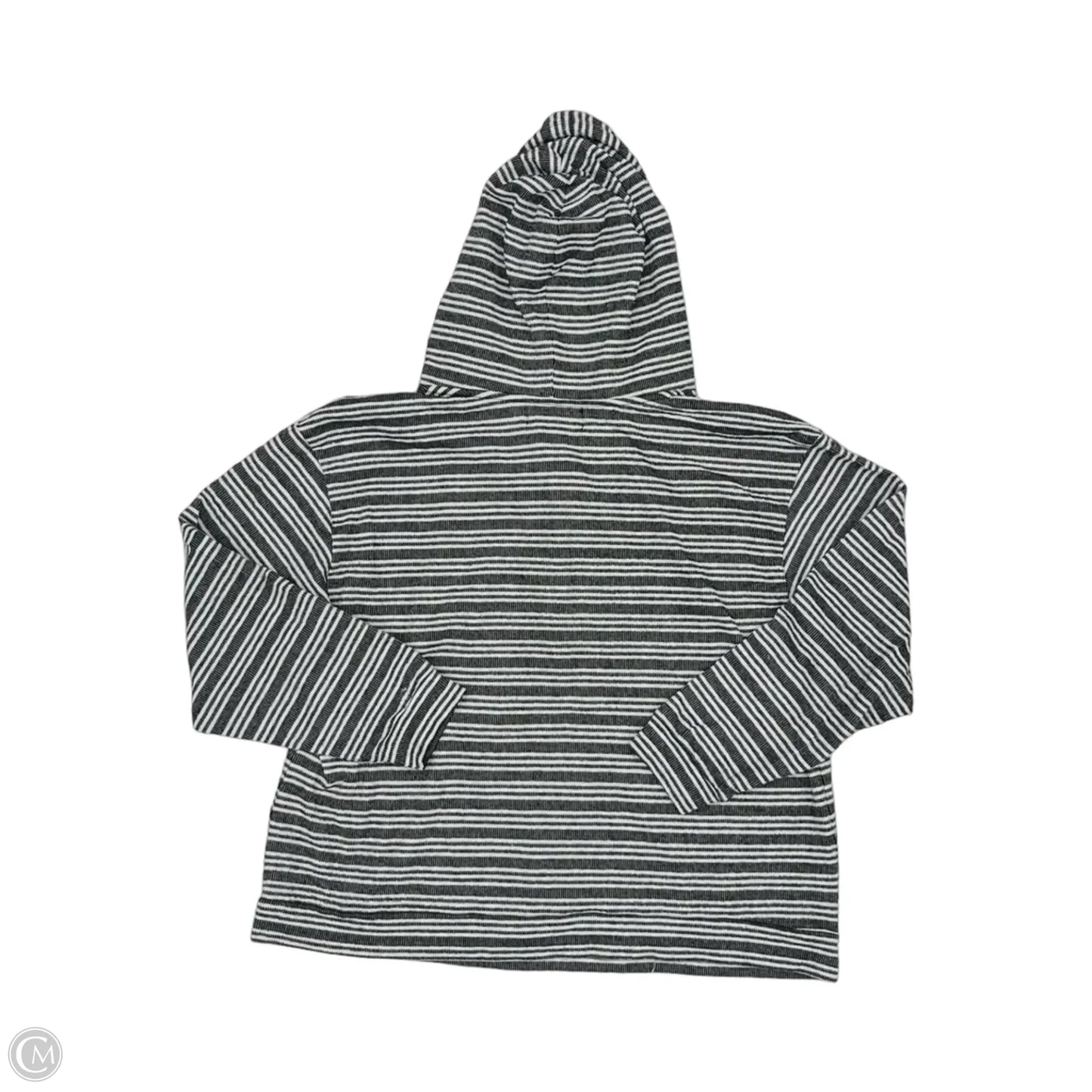 Top Long Sleeve By Andrew Marc In Black & Cream, Size: 1x
