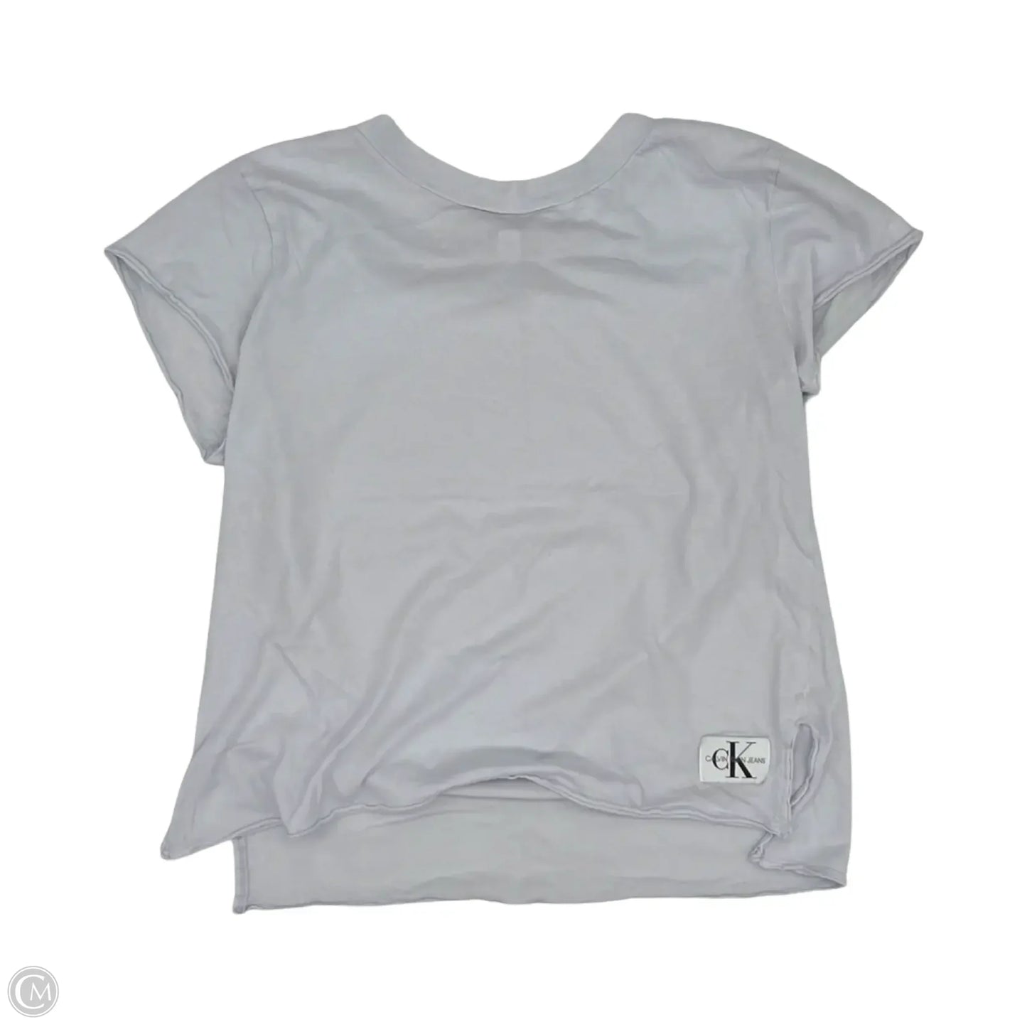 Top Short Sleeve By Calvin Klein In Blue, Size: Xs