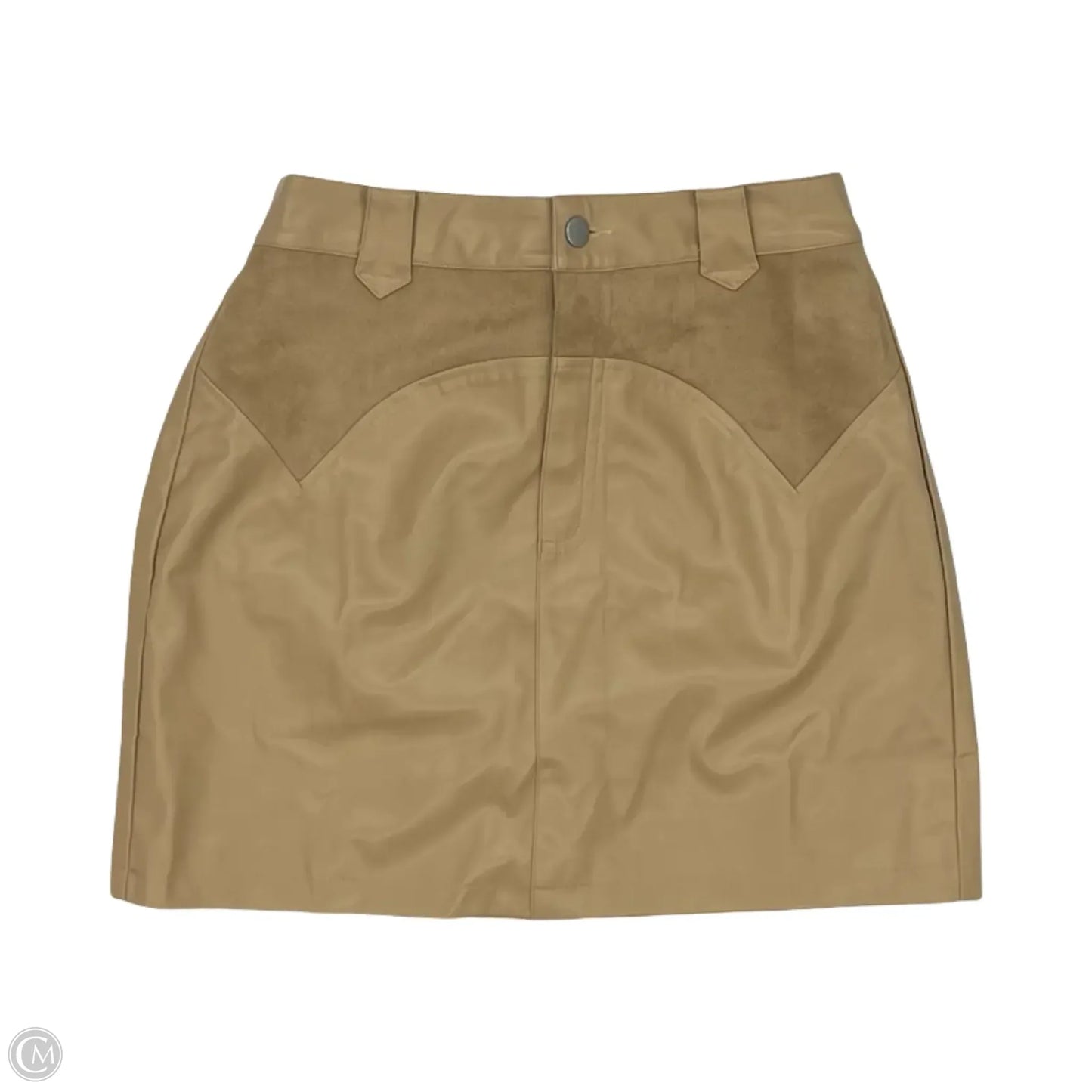 Skirt Mini & Short By Miss Sparkling In Tan, Size: L