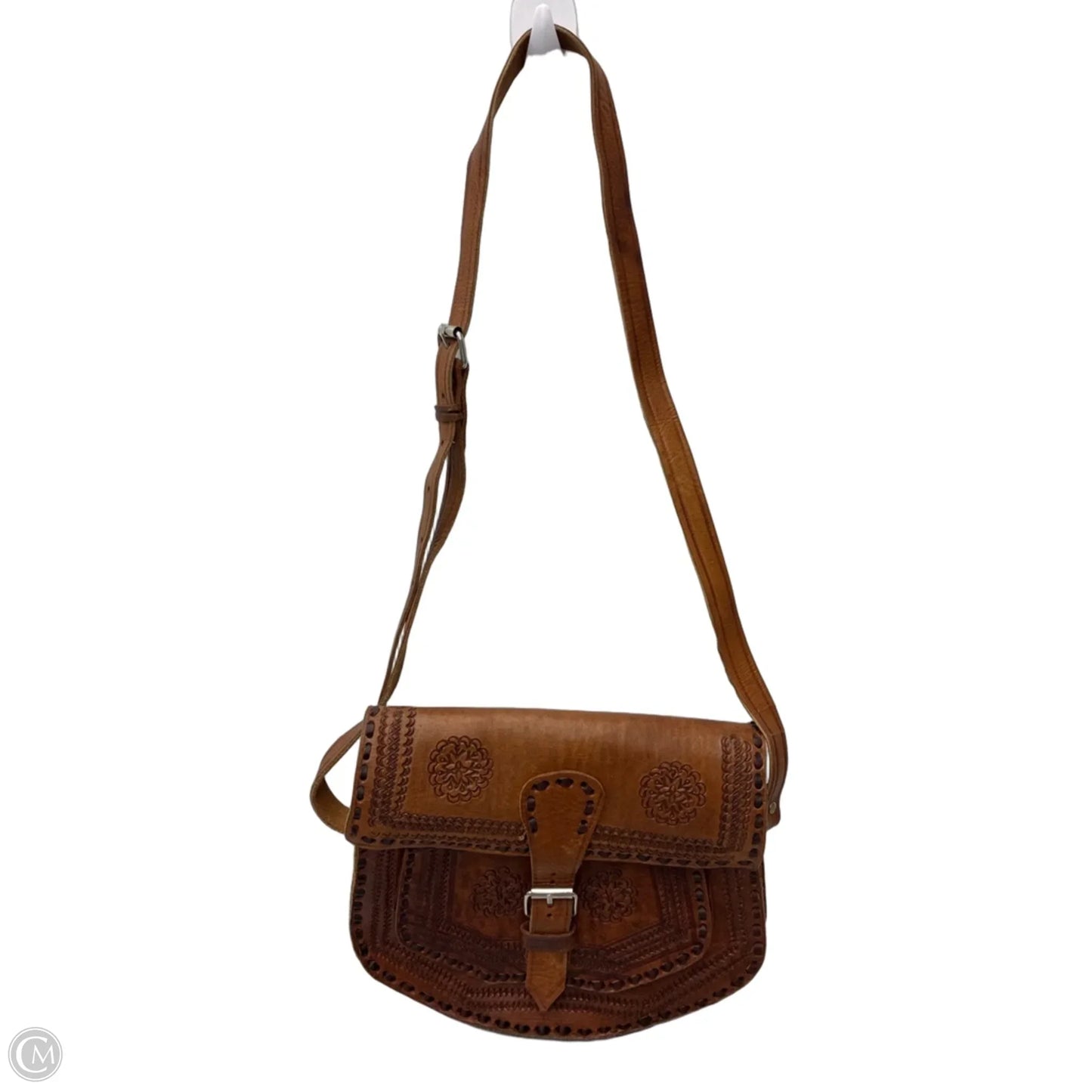 Crossbody Leather By Clothes Mentor, Size: Medium