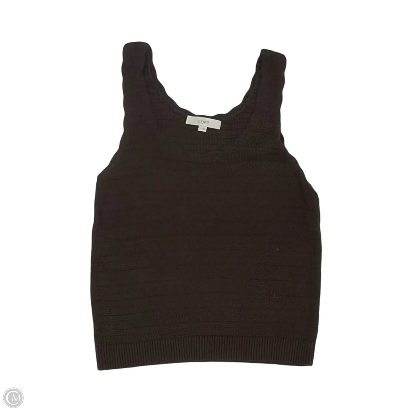 Blouse Sleeveless By Loft In Brown, Size: M