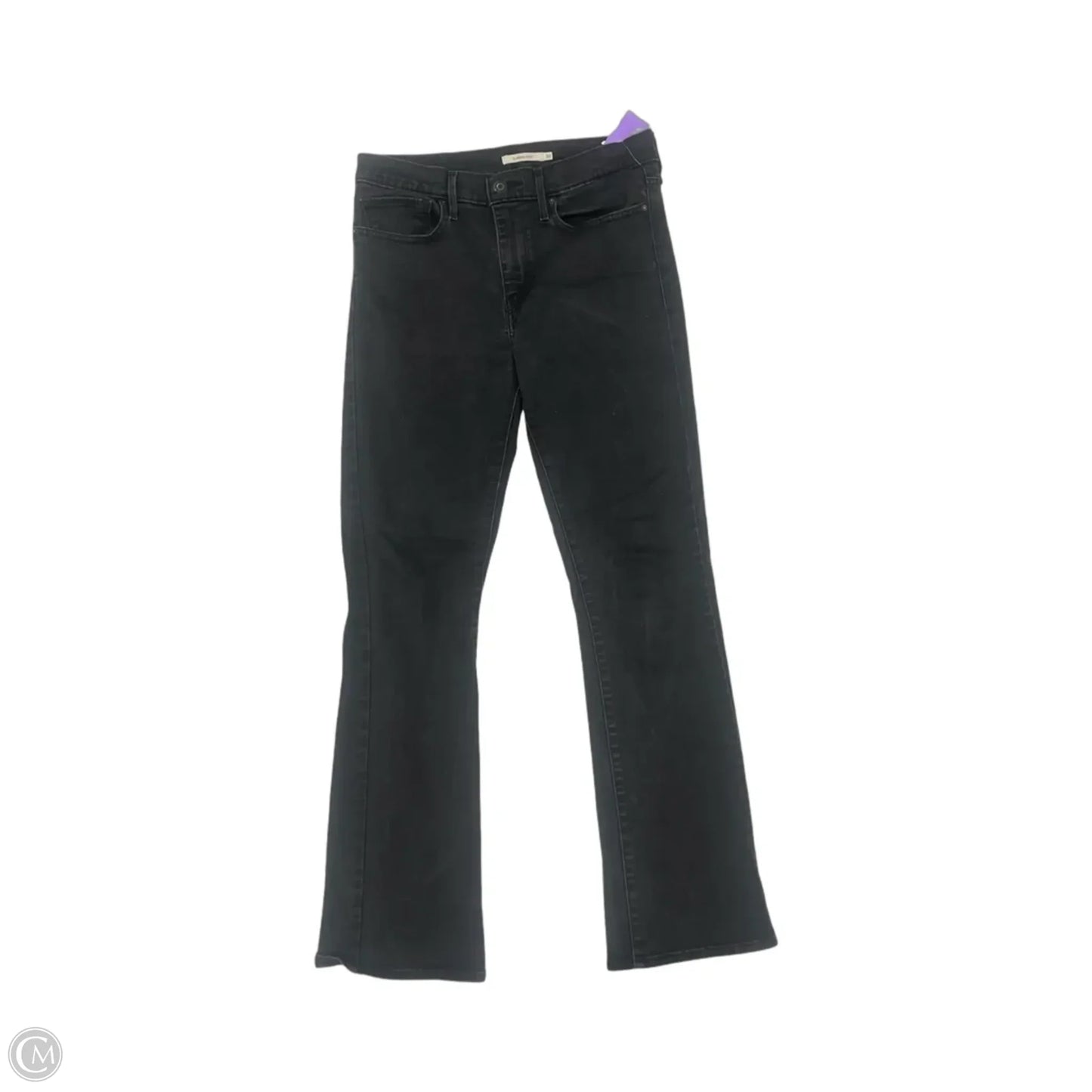 Jeans Boot Cut By Levis In Black Denim, Size: 10