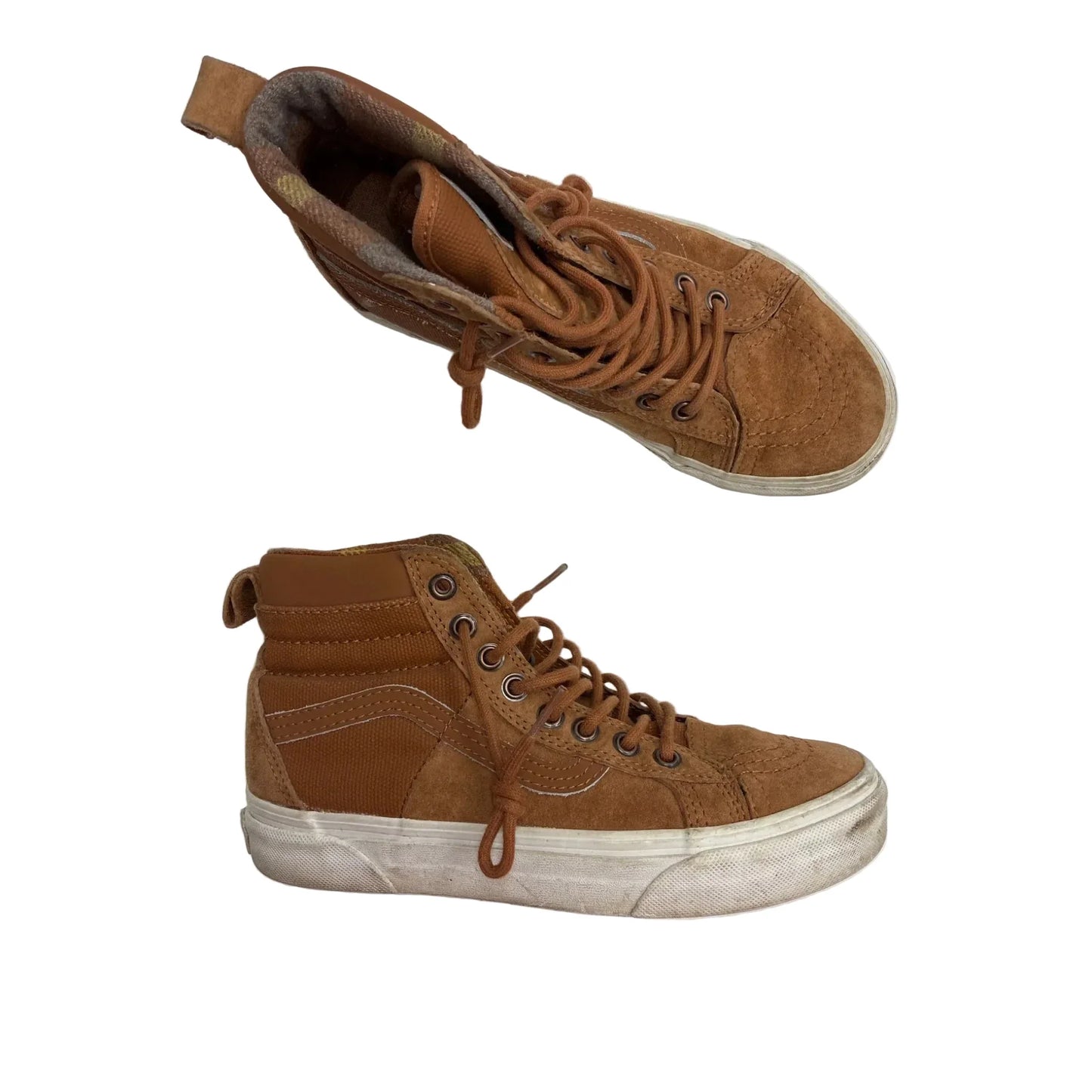 Shoes Sneakers By Vans In Brown, Size: 6.5