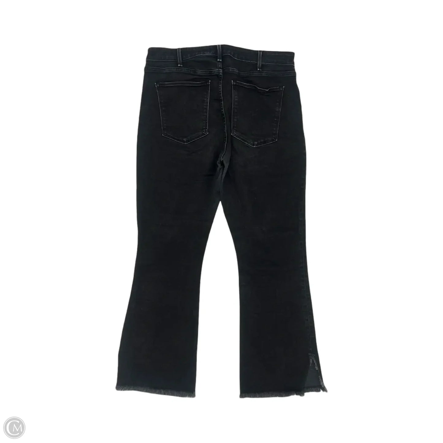 Jeans Boot Cut By Abercrombie And Fitch In Black Denim, Size: 14