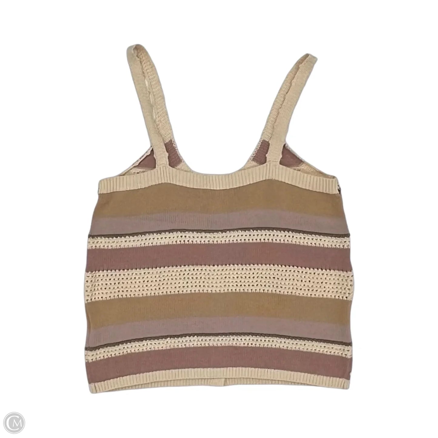 Top Sleeveless By Heartloom In Striped Pattern, Size: S