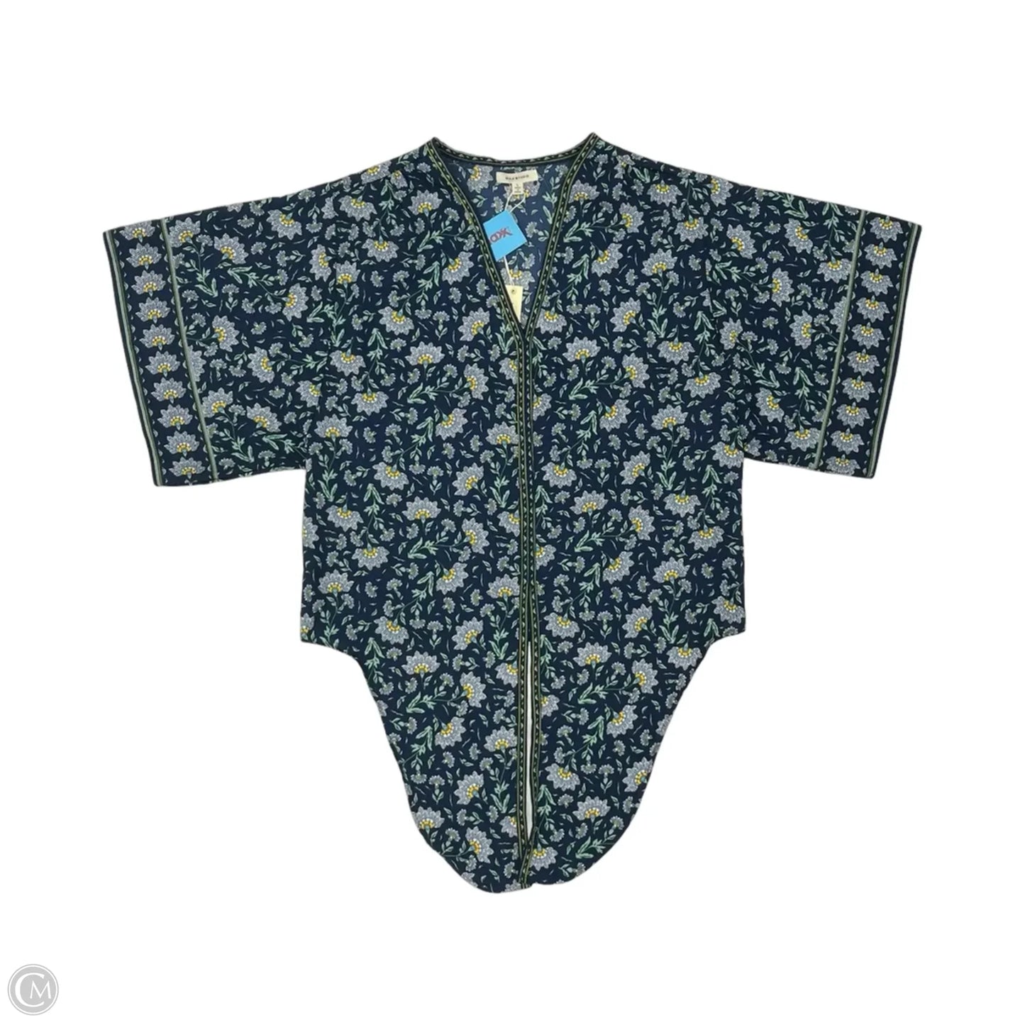 Blouse Short Sleeve By Max Studio In Floral Print, Size: L