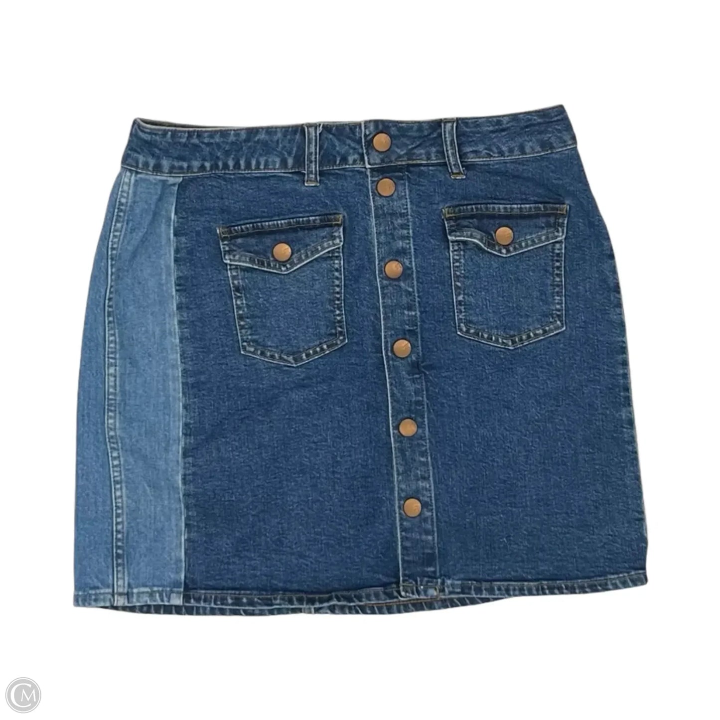 Skirt Mini & Short By Madewell In Blue Denim, Size: 12