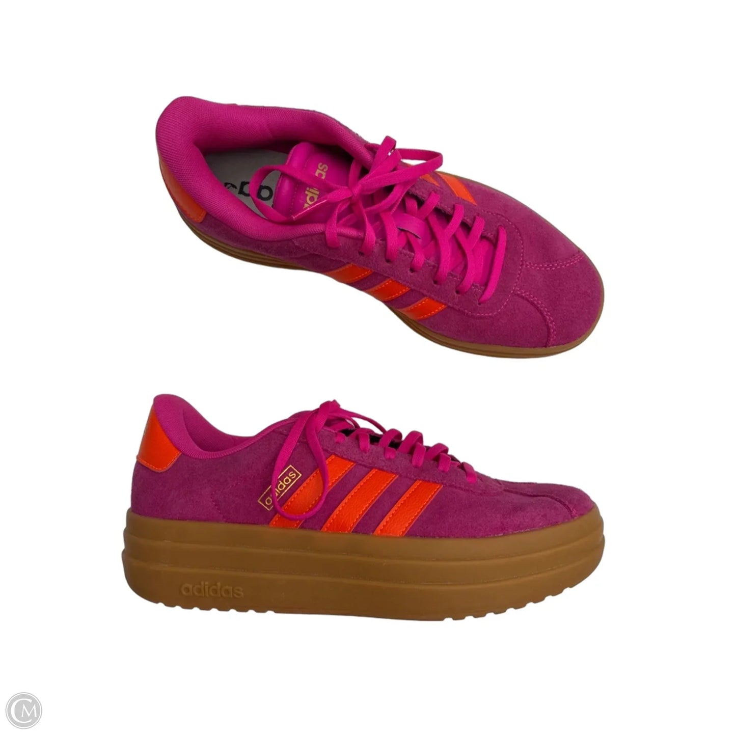 Shoes Sneakers By Adidas In Orange & Pink, Size: 10