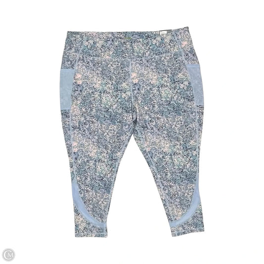Athletic Leggings Capris By Tek Gear In Multi-colored, Size: 4x