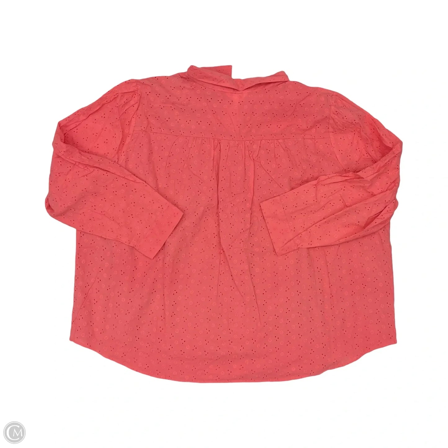 Blouse Long Sleeve By Lc Lauren Conrad In Orange, Size: 4x