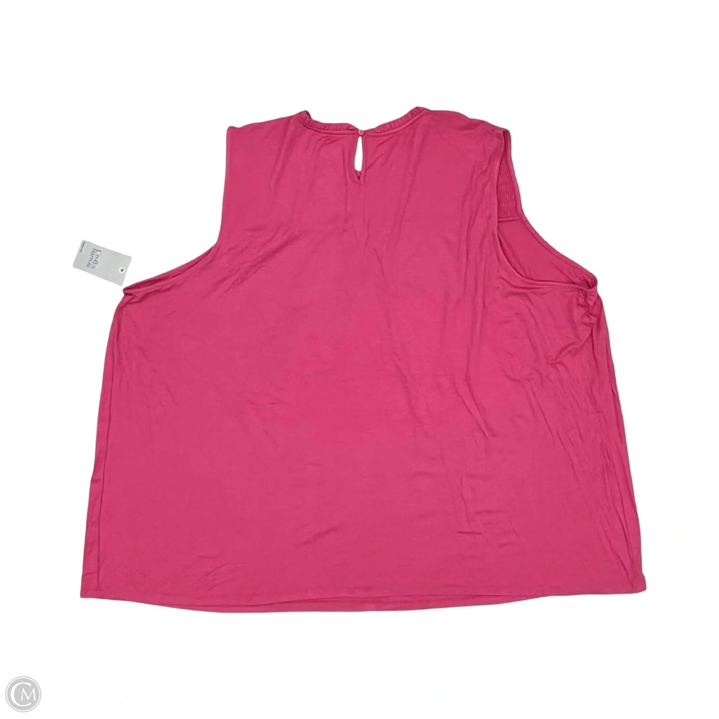 Blouse Sleeveless By Croft And Barrow In Pink, Size: 4x