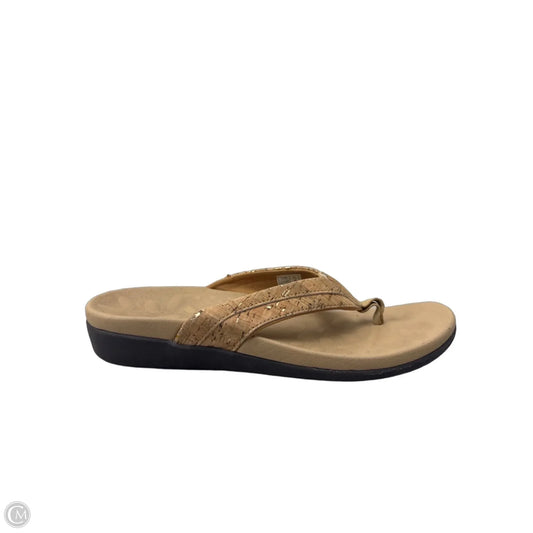 Sandals Flip Flops By Cmf In Brown, Size: 8.5