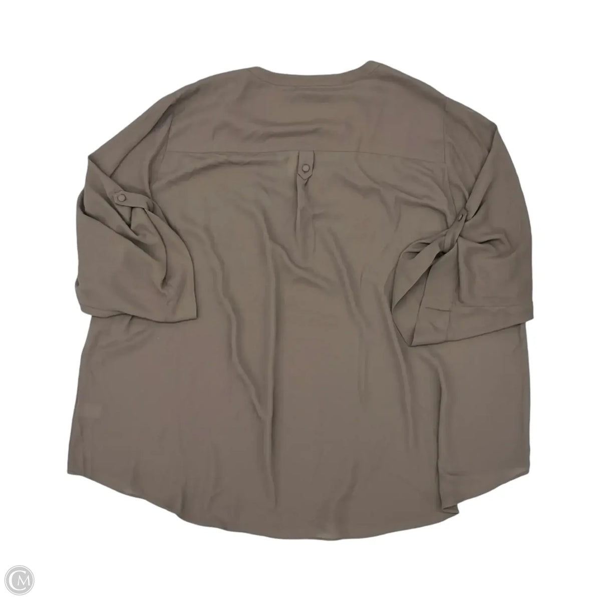 Top 3/4 Sleeve By Torrid In Brown, Size: 4x