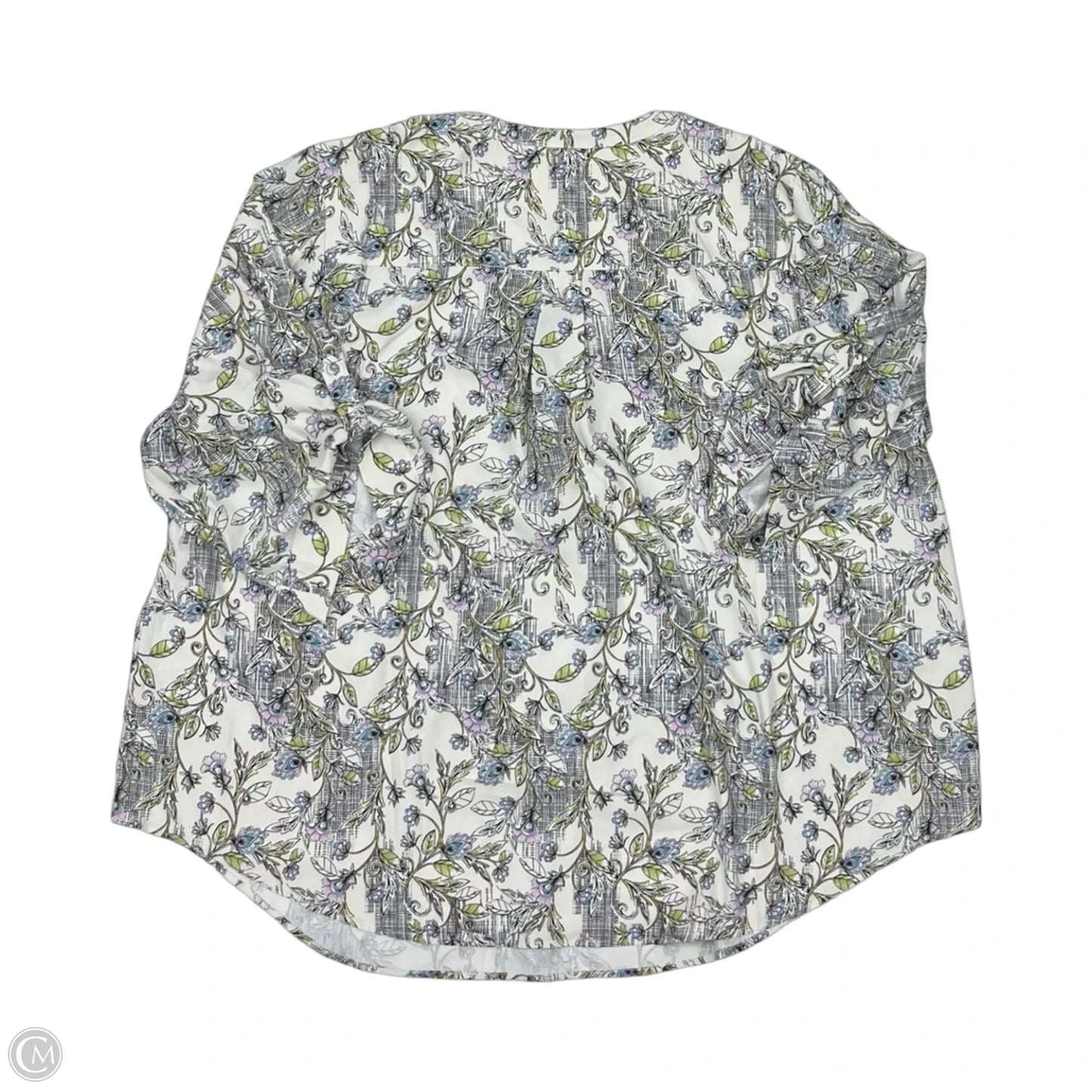 Blouse 3/4 Sleeve By Torrid In Floral Print, Size: 4x