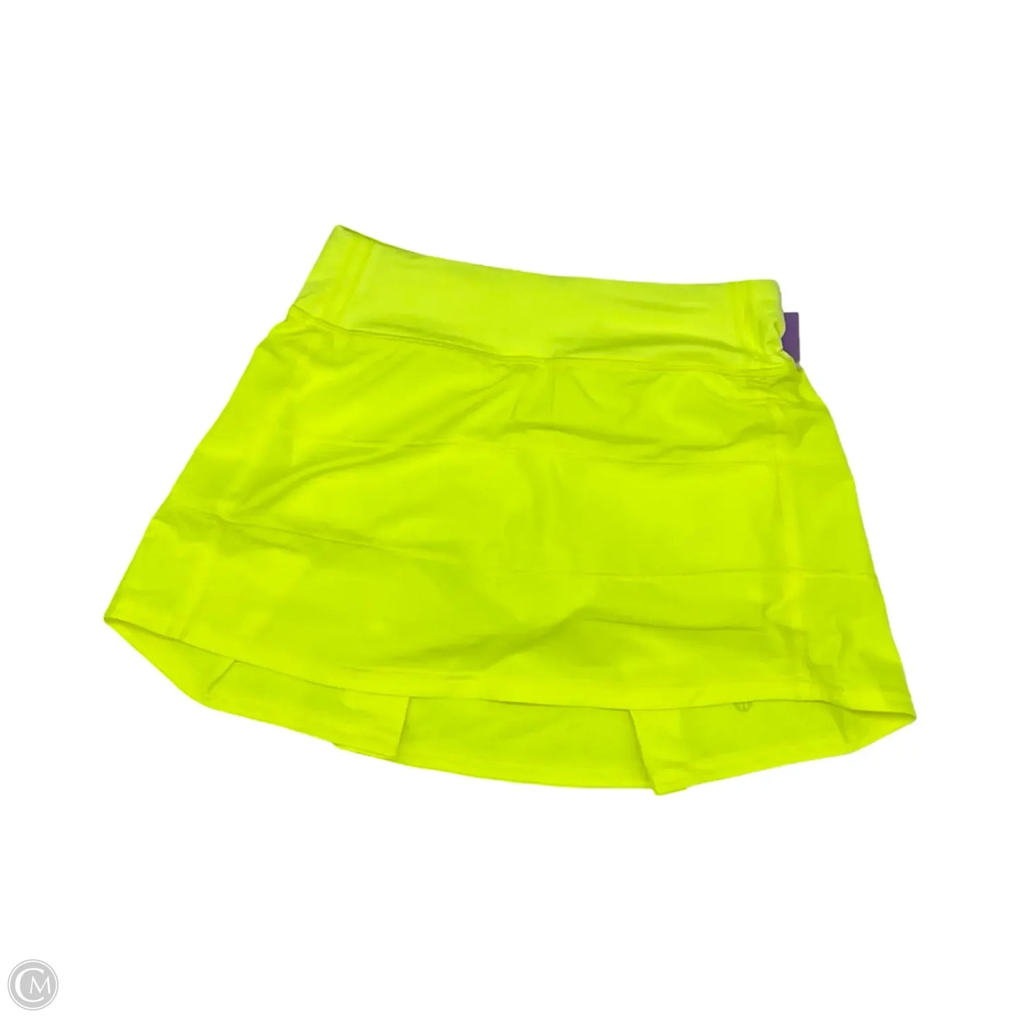 Athletic Skort By Lululemon In Yellow, Size: Xs