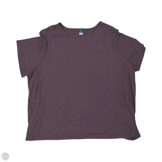 Top Short Sleeve By Old Navy In Purple, Size: 2x