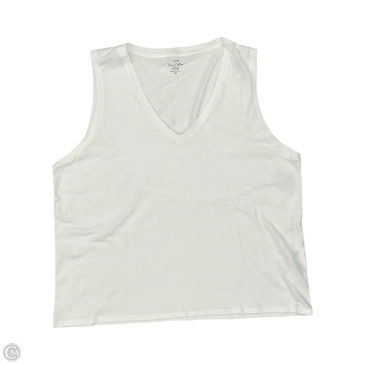 Tank Top By J. Crew In White, Size: 2x