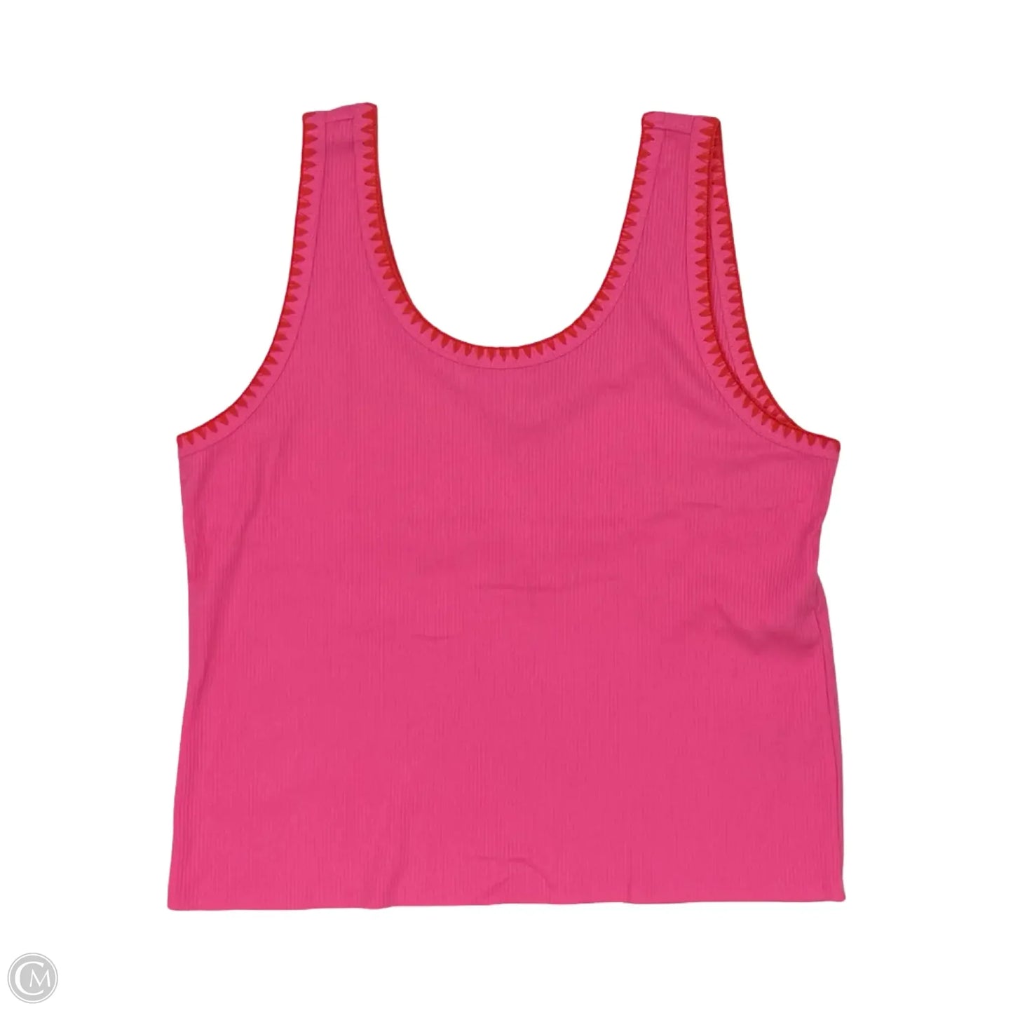 Tank Top By J. Crew In Orange & Pink, Size: 2x