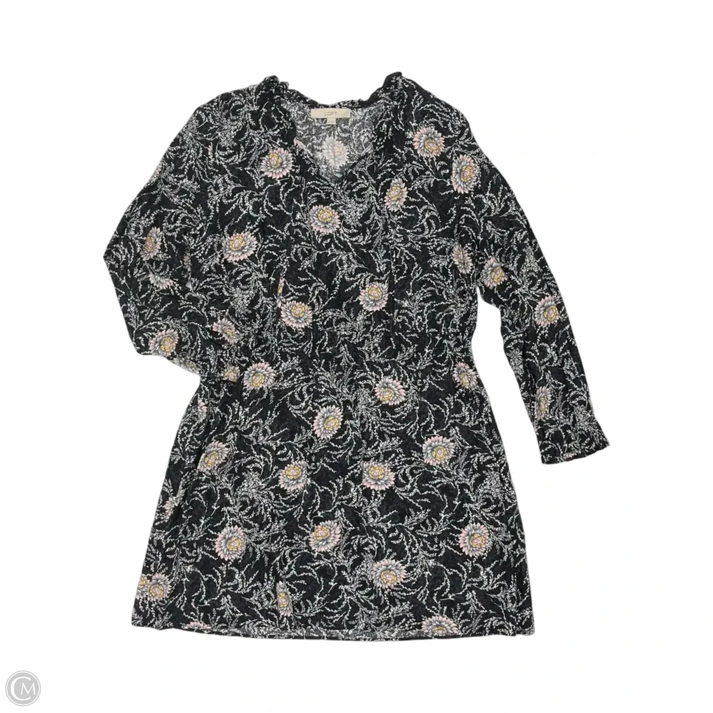 Dress Casual Short By Loft In Floral Print, Size: Xl