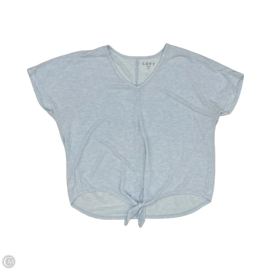 Top Short Sleeve By Loft In Blue, Size: Xl