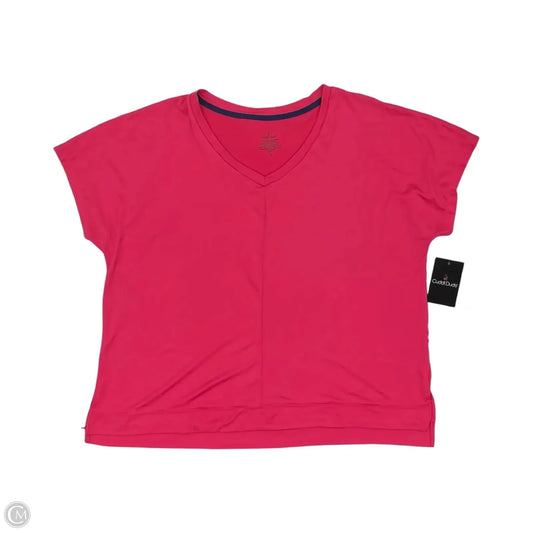 Top Short Sleeve By Cuddl Duds In Pink, Size: Xl