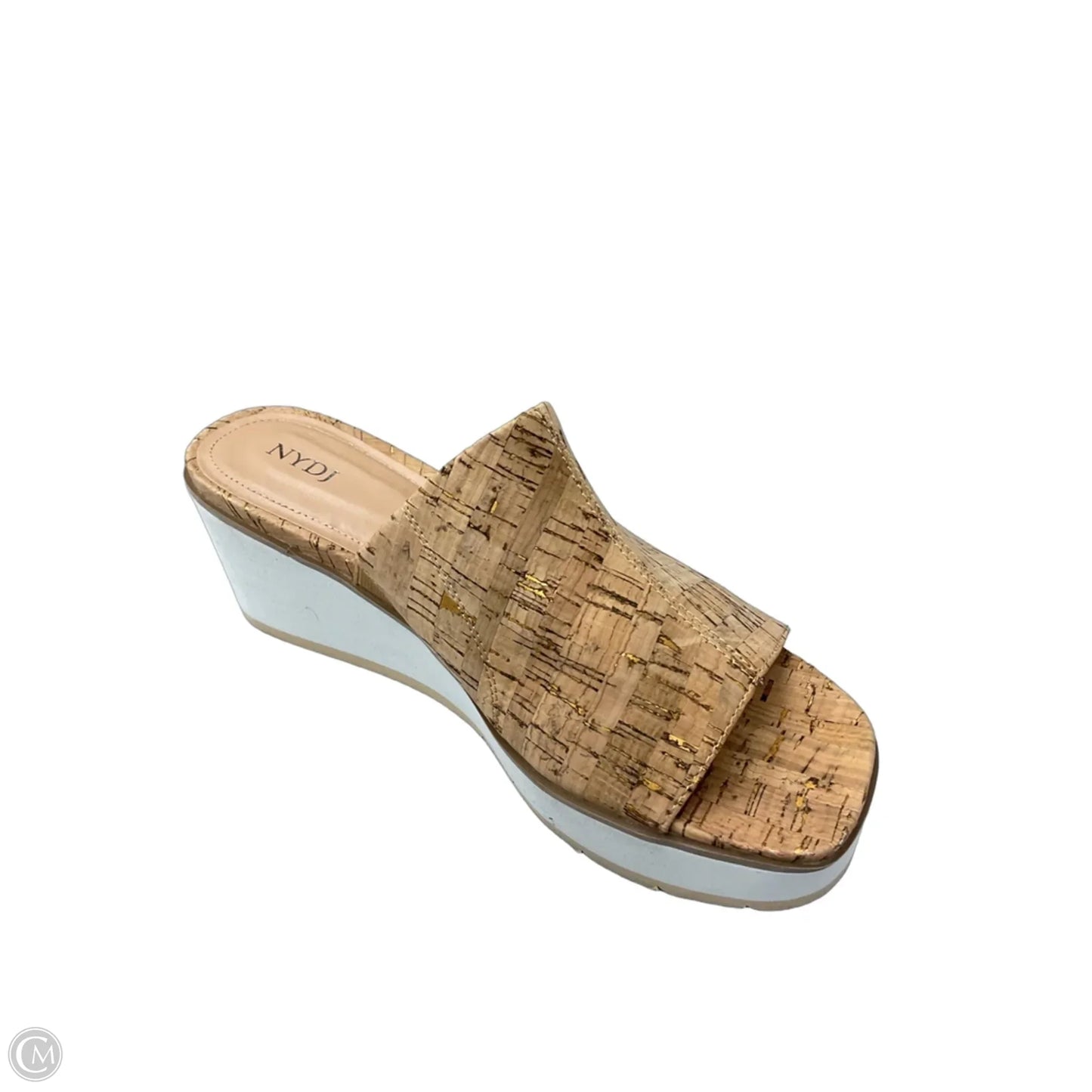 Sandals Heels Wedge By Not Your Daughters Jeans In Brown, Size: 8.5
