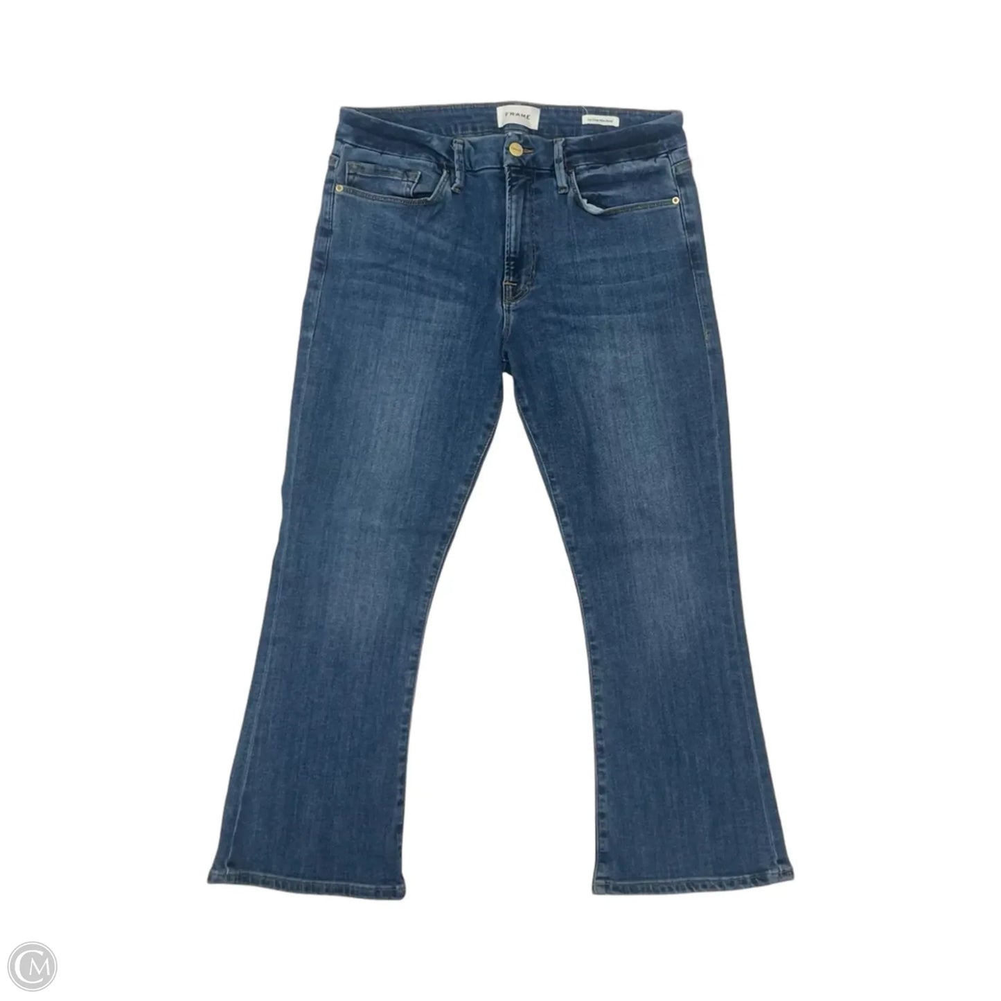 Jeans Boot Cut By Frame In Blue Denim, Size: 12