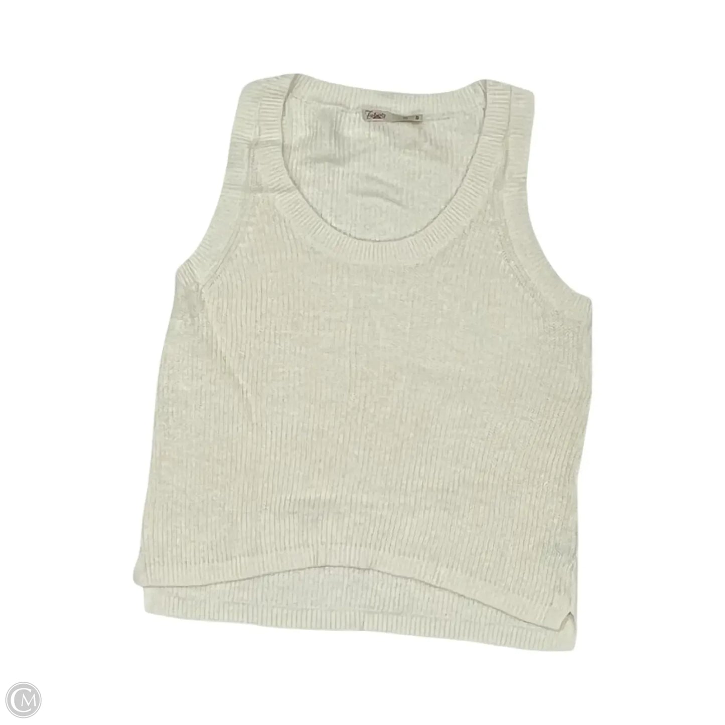 Top Sleeveless By Faherty In Cream, Size: M