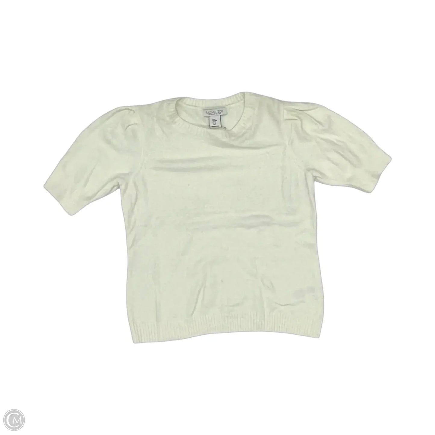 Sweater Short Sleeve By Rachel Zoe In Cream, Size: M